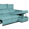 Sofa Chaise Longue Convertible En Cama Darg Derecha Turquesa 3 Plazas 235x148 Cm Tanuk