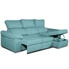 Sofa Chaise Longue Convertible En Cama Darg Derecha Turquesa 3 Plazas 235x148 Cm Tanuk