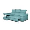 Sofa Chaise Longue Convertible En Cama Darg Izquierda Turquesa 3 Plazas 235x148 Cm Tanuk