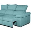 Sofa Chaise Longue Convertible En Cama Darg Izquierda Turquesa 3 Plazas 235x148 Cm Tanuk