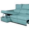 Sofa Chaise Longue Convertible En Cama Darg Izquierda Turquesa 3 Plazas 235x148 Cm Tanuk