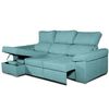 Sofa Chaise Longue Convertible En Cama Darg Izquierda Turquesa 3 Plazas 235x148 Cm Tanuk