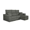 Sofa Chaise Longue Convertible En Cama Darg Derecha Negro 3 Plazas 235x148 Cm Tanuk