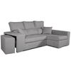 Sofa Chaiselongue Frigg Derecha Gris Perla 230x145 Cm Con Tejido Con Sistema Acualine Tanuk