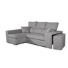 Sofa Chaiselongue Frigg Izquierda Gris Perla 230x145 Cm Con Sistema De Limpieza Acualine Tanuk