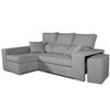 Sofa Chaiselongue Frigg Izquierda Gris Perla 230x145 Cm Con Sistema De Limpieza Acualine Tanuk