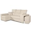 Sofa Chaiselongue Frigg Izquierda Beige 230x145 Cm Con Sistema De Limpieza Acualine Tanuk