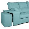 Sofa Chaiselongue Frigg Derecha Turquesa 230x145 Cm Con Tejido Con Sistema Acualine Tanuk