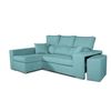 Sofa Chaiselongue Frigg Izquierda Turquesa 230x145 Cm Con Sistema De Limpieza Acualine Tanuk