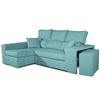 Sofa Chaiselongue Frigg Izquierda Turquesa 230x145 Cm Con Sistema De Limpieza Acualine Tanuk
