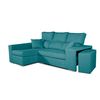 Sofa Chaiselongue Frigg Izquierda Esmeralda 230x145 Cm Con Sistema De Limpieza Acualine Tanuk