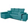 Sofa Chaiselongue Frigg Izquierda Esmeralda 230x145 Cm Con Sistema De Limpieza Acualine Tanuk