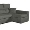 Sofa Chaiselongue Frigg Derecha Negro 230x145 Cm Con Tejido Con Sistema Acualine Tanuk