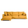 Sofa Chaise Longue Sjorn Izquierda Mostaza Tejido Con Sistema Acualine 4 Plazas 270x191 Cm Tanuk