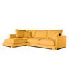 Sofa Chaise Longue Sjorn Izquierda Mostaza Tejido Con Sistema Acualine 4 Plazas 270x191 Cm Tanuk