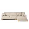 Sofa Chaise Longue Sjorn Derecha Arena Tejido Con Sistema Acualine 4 Plazas 270x191 Cm Tanuk