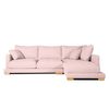 Sofa Chaise Longue Sjorn Derecha Salmon Tejido Con Sistema Acualine 4 Plazas 270x191 Cm Tanuk