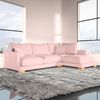 Sofa Chaise Longue Sjorn Derecha Salmon Tejido Con Sistema Acualine 4 Plazas 270x191 Cm Tanuk