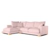 Sofa Chaise Longue Sjorn Izquierda Salmon Tejido Con Sistema Acualine 4 Plazas 270x191 Cm Tanuk