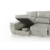 Sofa Chaise Longue Snekkar Reversible Y Convertible En Cama Plata 4 Plazas 282x144 Cm Tanuk