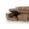 Sofa Chaise Longue Snekkar Reversible Y Convertible En Cama Camel 4 Plazas 282x144 Cm Tanuk