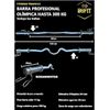 Barras Ez Curl Pesas Barbell, Barra Olimpica Curvada De 120 Cm Bsfit