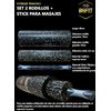 Set Foam Roller Rodillo Masaje Espuma Suave + Rodillo Soft Stick Bsfit