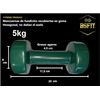 Juego De 2 Mancuernas Antideslizantes De Vinilo, De 5 Kg Pesa Bsfit