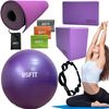 Kit Yoga Pilates Pelota, Esterilla, Bloques, 1 Cinta, 3 Bandas Bsfit