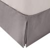 Cubre Canapé Liso Alto 30cm Algodón Poliéster Ancho Cama 90cm Gris