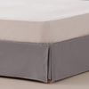 Cubre Canapé Liso Alto 30cm Algodón Poliéster Ancho Cama 90cm Gris