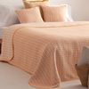 Colcha Jacquard Cama 150 Cm Algodón Suave Y Ligera Entretiempo Brisela 250x270cm Color Yema