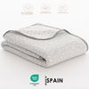 Colcha Jacquard Cama 105 Cm Algodón Suave Y Ligera Entretiempo Cinti 200x270cm Color Gris