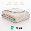 Colcha Jacquard Cama 150 Cm Algodón Suave Y Ligera Entretiempo Cinti 250x270cm Color Beige