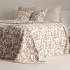 Colcha Jacquard Cama 150 Cm Algodón Suave Y Ligera Entretiempo Salvi 250x270cm Color Beige