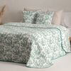 Colcha Jacquard Cama 150 Cm Algodón Suave Y Ligera Entretiempo Salvi 250x270cm Color Verde