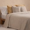 Colcha Jacquard Cama 80/90 Cm Algodón Suave Y Ligera Entretiempo Lindi 180x270cm Color Beige