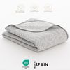 Colcha Jacquard Cama 150 Cm Algodón Suave Y Ligera Entretiempo Lindi 250x270cm Color Gris