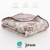 Colcha Jacquard Cama 150 Cm Algodón Suave Y Ligera Entretiempo Ilala 250x270cm Color Malva