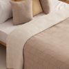 Colcha Jacquard Cama 80/90 Cm Algodón Suave Y Ligera Entretiempo Zanzi 180x270cm Color Beige