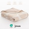 Colcha Jacquard Cama 150 Cm Algodón Suave Y Ligera Entretiempo Olea 250x270cm Color Camel