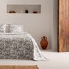 Colcha Jacquard Cama 80/90 Cm Algodón Suave Y Ligera Entretiempo Salvi 180x270cm Color Gris