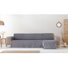 Funda Sofá Chaise Longue 200cm Derecha Impermeable Antimanchas Apto Mascotas (hasta 230cm De Ancho), Gris