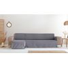 Funda Sofá Chaise Longue 200cm Izquierda Impermeable Antimanchas Apto Mascotas (hasta 230cm De Ancho), Gris