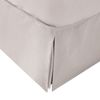 Cubre Canapé Liso Alto 30cm Algodón Poliéster Ancho Cama 150cm Blanco