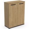 Mueble Auxiliar Izzy Melamina 80x102x36 Cm - Roble Hamilton