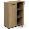 Mueble Auxiliar Izzy Melamina 80x102x36 Cm - Roble Hamilton