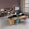 Miroytengo Mesa Escritorio Venture Oficina Despacho Estilo Industrial Color Roble Artesano Y Gris Sombra 180 Cm
