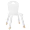 Miroytengo Pack Mesa Infantil Douceur En Melamina Con Patas De Madera Y Silla A Juego Color Blanco