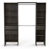 Miroytengo Miami Vestidor Extensible 155-192 Cm Roble Waterford En Melamina, Versátil Y Adaptable Para Organización De Ropa